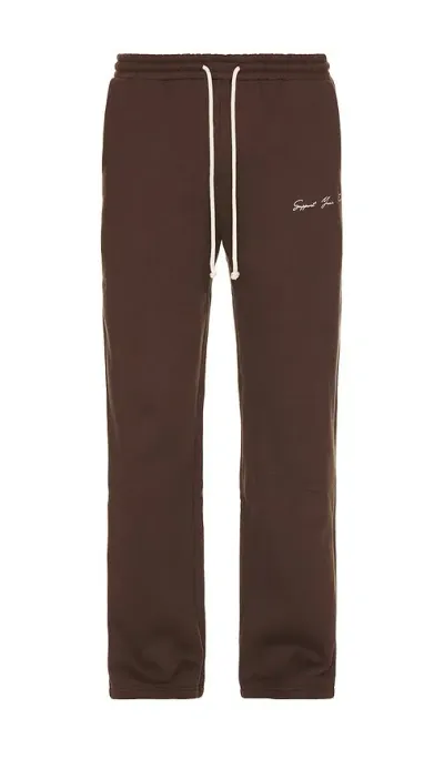 Krost Syf Straight Leg Sweatpants In Demitasse