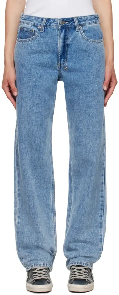 Ksubi Blue Brooklyn Authentik Jeans In Denim