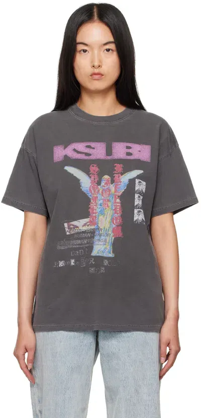 Ksubi Gray Sinner Oh G T-shirt In 灰色