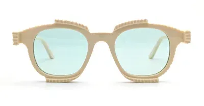 Kuboraum Mask T71 - Ivory Sunglasses In Blue