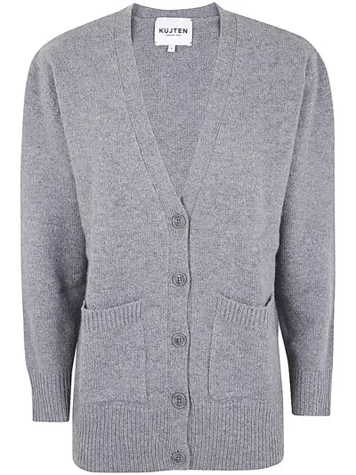 Kujten Any Cardigan In Grey