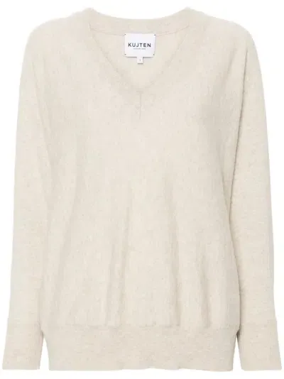 Kujten Line Sweater In Neutrals