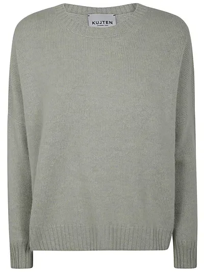 Kujten Romelie Round Neck Sweater In Blue