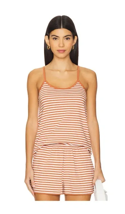 Kule The Spaghetti Tank In Bronze & White