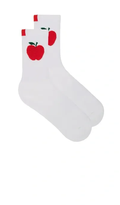 Kule The Apple Sock In White