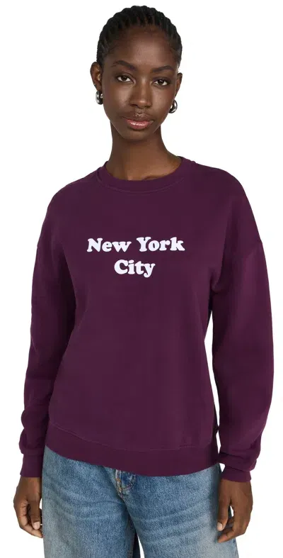 Kule The Oversized New York City Sweatshirt Merlot