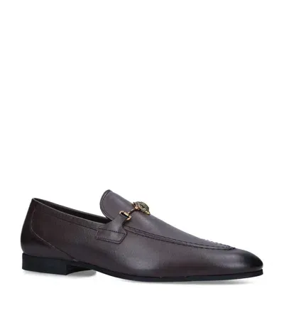 Kurt Geiger Leather Ali Loafers In Brown