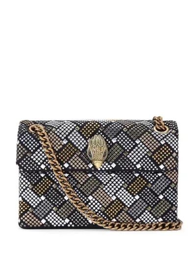 Kurt Geiger Mini Kensington Shoulder Bag In Charcoal