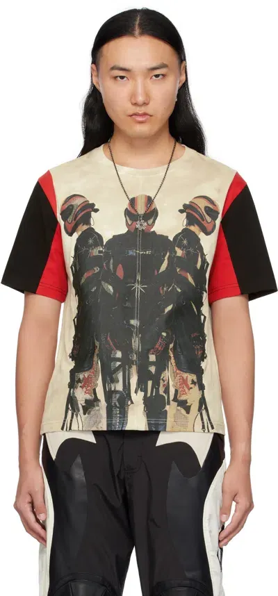 Kusikohc Off-white Moto Men Print T-shirt