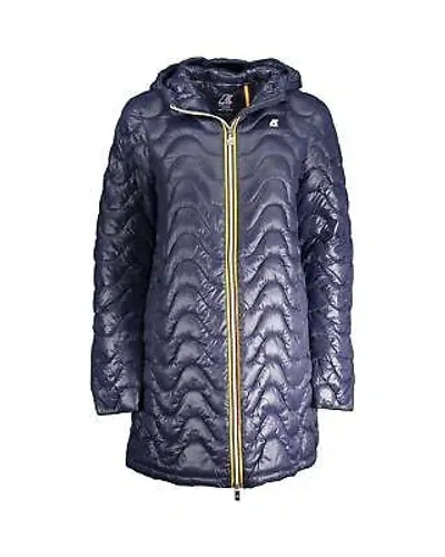 Pre-owned Kway K-way Umweltfreundliche Polyamid-kapuzenjacke - Outerwear - Blue -size Xs In Blau