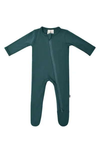 Kyte Baby Zip-up Footie In Emerald