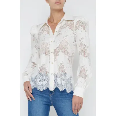 L Agence L'agence Jenica Lace Blouse In Ivory