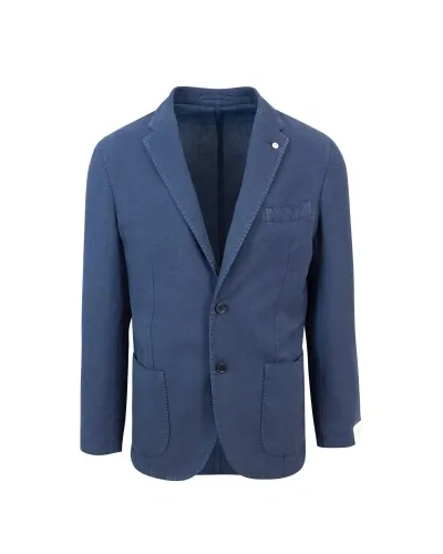 L.b.m 1911 Single-breasted Jacket In Ramie Cotton In 09