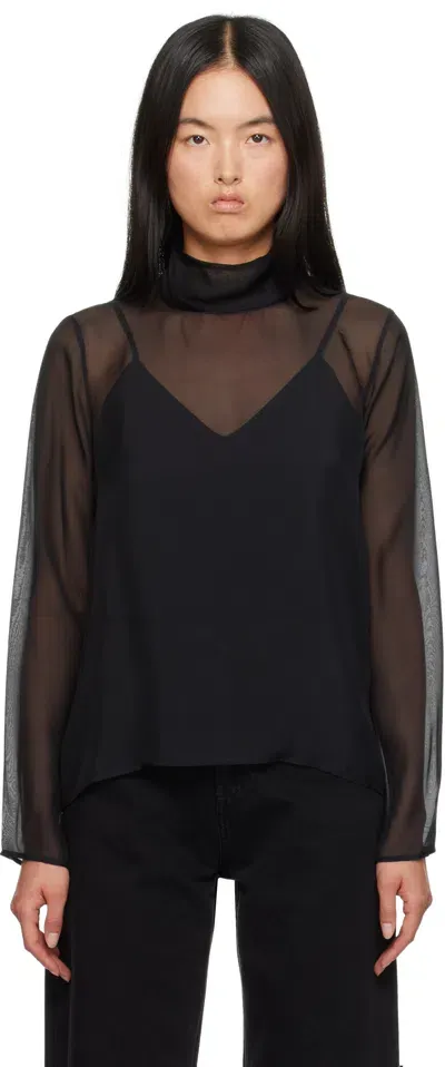 La Collection Black Clarice Blouse