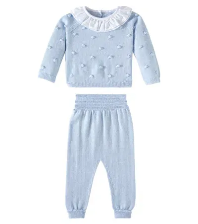 La Coqueta Baby Set Aus Pullover Und Jogginghose In Blau