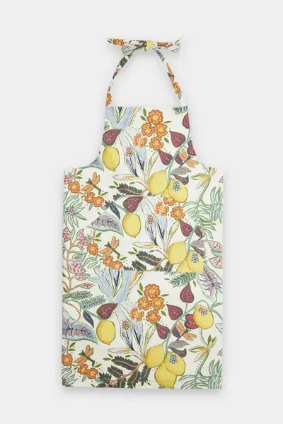 La Doublej Housewives Apron In Botanical In Multi