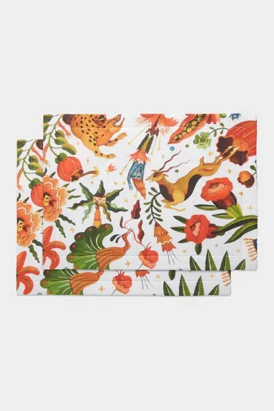 La Doublej Housewives Tablemat Set Of 2 In Jungle Book In Multi