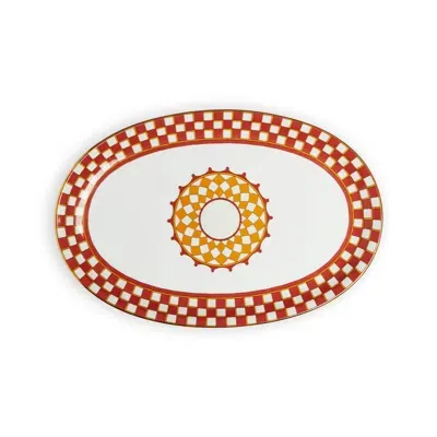 La Doublej Oval Platter In Multicolor