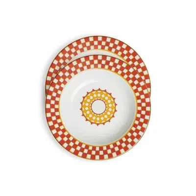 La Doublej Dinner Plates Set Of 2 In Apollo Brick