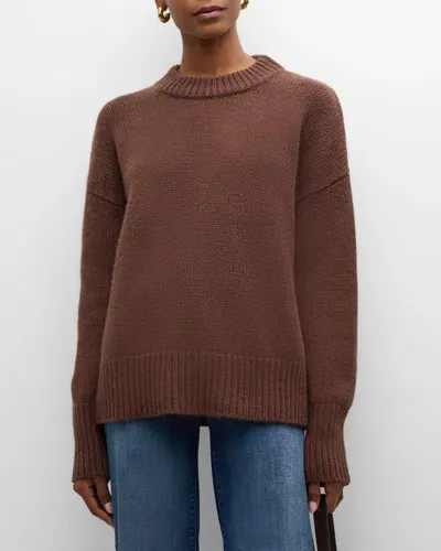 La Ligne Marin Wool Cashmere Sweater In Chocolate