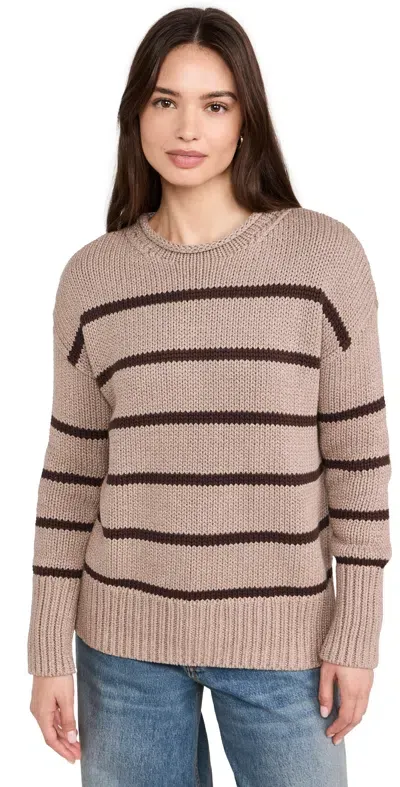 La Ligne Marina Sweater Tan/chocolate