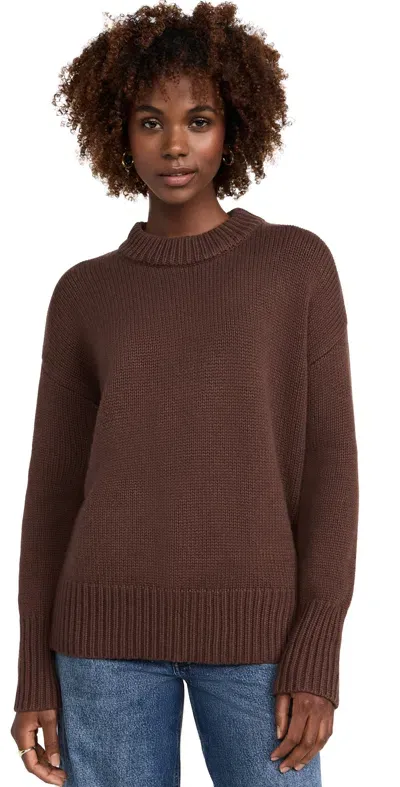 La Ligne Solid Marin Sweater Chocolate