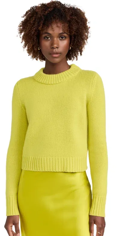 La Ligne Solid Mini Marin Sweater Chartreuse