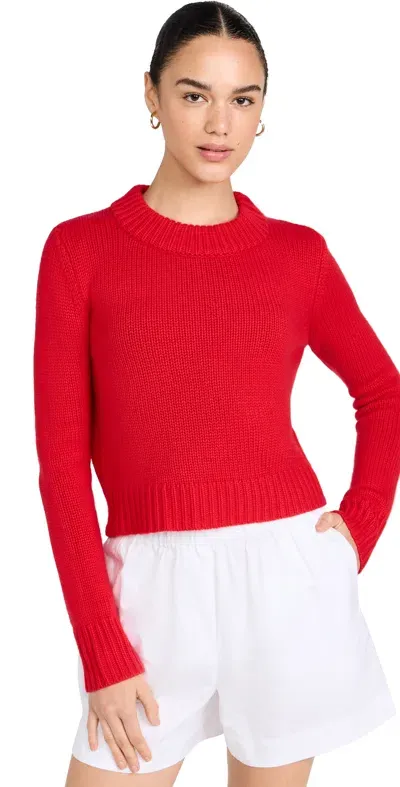 La Ligne Solid Mini Marin Sweater Red