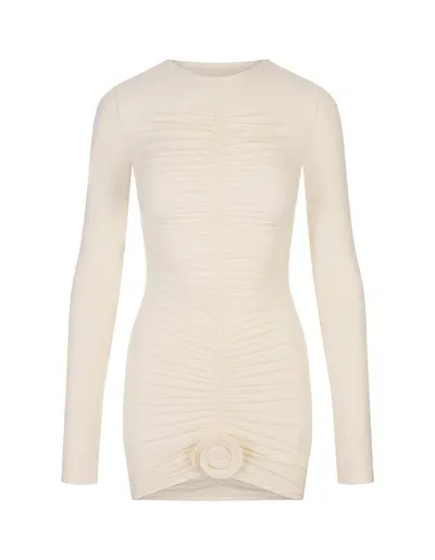 La Reveche Ivory Lillibet Mini Dress