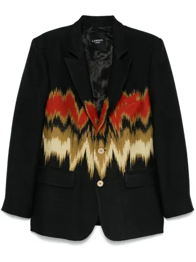 Labrum London Blurred Blazer In Black