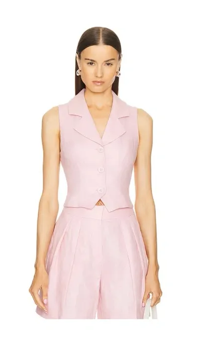 L'academie By Marianna Carinne Vest Top In Blush