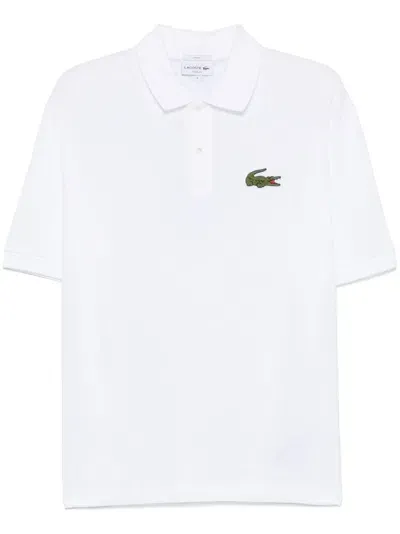 Lacoste Cotton Polo Shirt In White