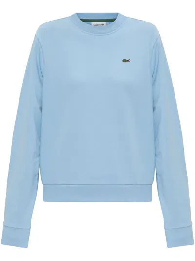 Lacoste Logo-embroidered Sweatshirt In Blau