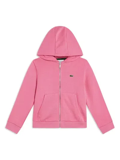 Lacoste Kids' Logo Sweatshirt In Pink