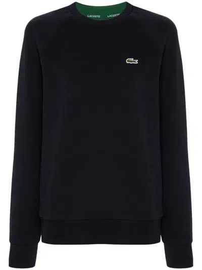 Lacoste Women's Crew Neck Piquã© Sweatshirt - 42 In Blue