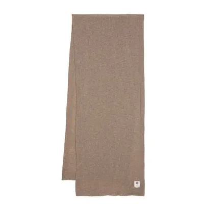 Lady Anne Logo-patch Cashmere Scarf In Neutrals