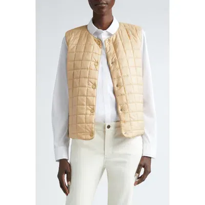 Lafayette 148 New York Reversible Quilted Vest In Dune