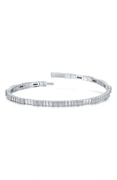 Lafonn Flexible Simulated Diamond Station Bracelet In Metallic