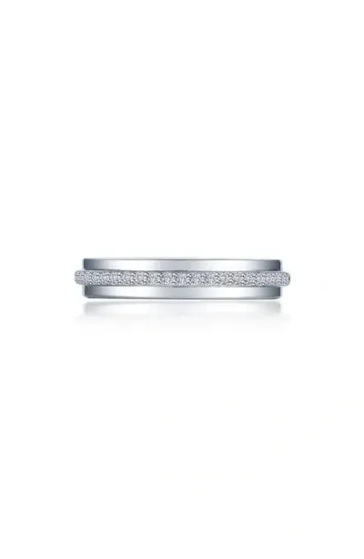 Lafonn Simulated Diamond Sterling Silver Eternity Band Ring In White