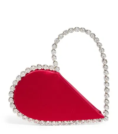 L'alingi Embellished Love Clutch Bag In Red