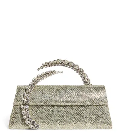 L'alingi Glitter Spiral Karma Clutch Bag In Green