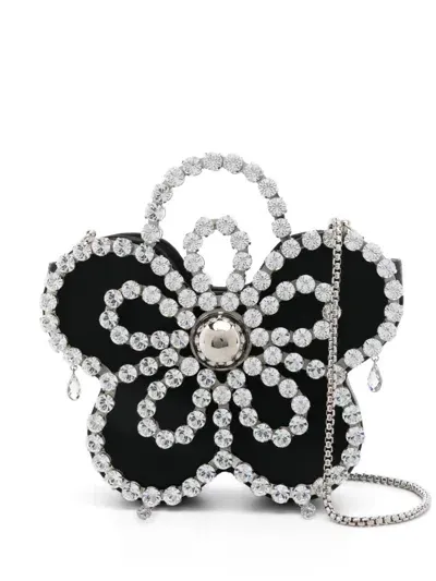 L'alingi Mini Flower Clutch Bag In Black