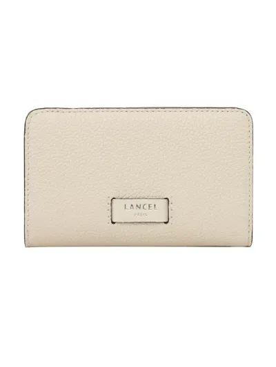 Lancel Compact Wallet In White