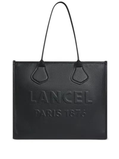 Lancel Large Jour De  Leather Tote Bag In Black