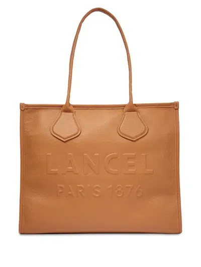 Lancel Large Jour De  Leather Tote Bag In Brown