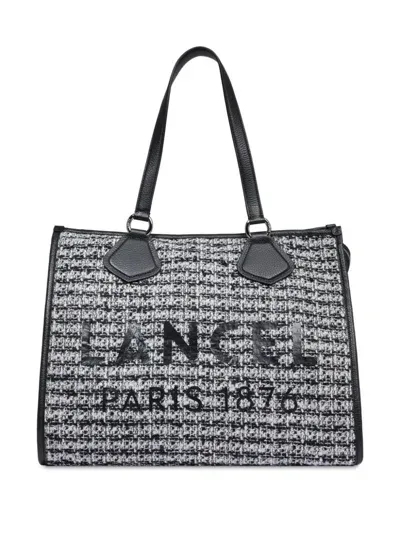 Lancel Large Logo-print Tote Bag In Black