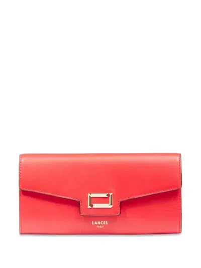 Lancel Long Angele Wallet In Red