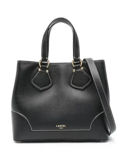 Lancel Neo Izy Leather Tote Bag In Black