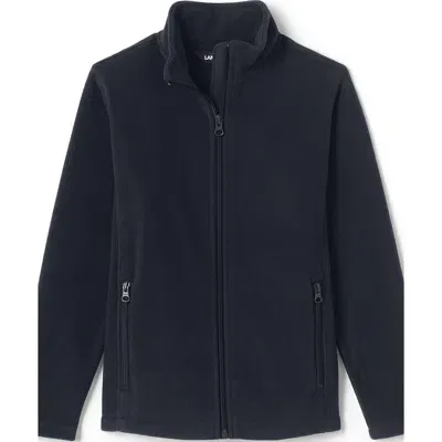 Lands' End Kids Mid-weight Fleece Jacket In Dark Charcoal