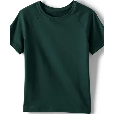 Lands' End School Uniform Kids Short Sleeve Active Tee In Evergreen